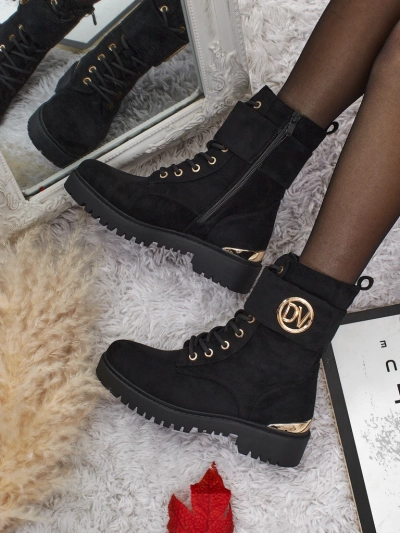 Botine workery de damă cu decorațiuni Lorice