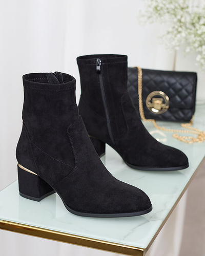 Royalfashion Cizme stiletto joase pentru femei Negre Rejerra