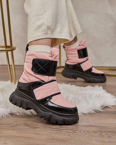 Royalfashion Cizme de zăpadă de damă în roz Enamirela