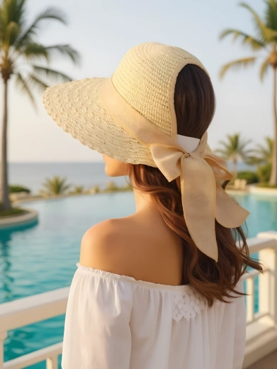 Royalfashion Pălărie de paie pentru femei Mira Flare