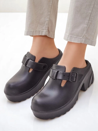 Sandale cu toc din cauciuc pentru femei Royalfashion Voxones