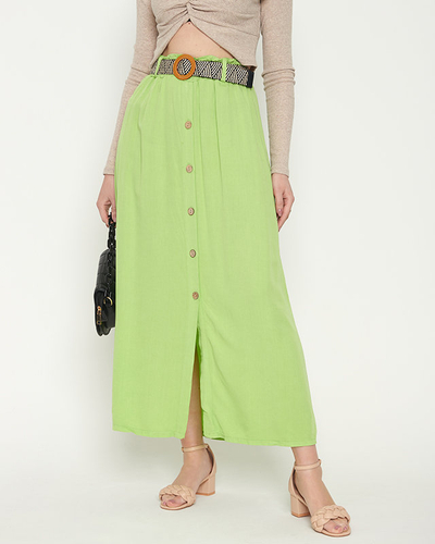Fusta midi verde de dama - Imbracaminte