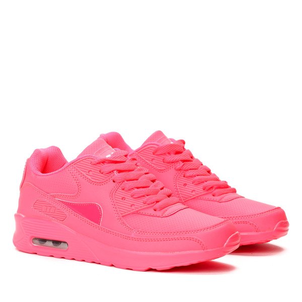 Neonowo-różowe sportowe buty Kimora- Obuwie