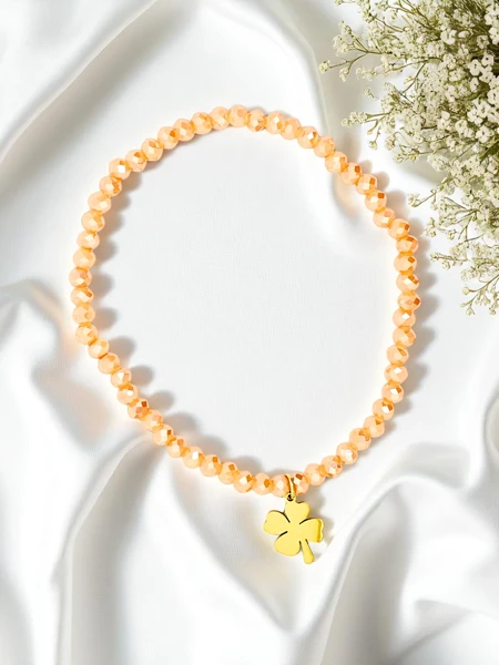 Royalfashion Brățară pentru femei cu pandantiv trifoi