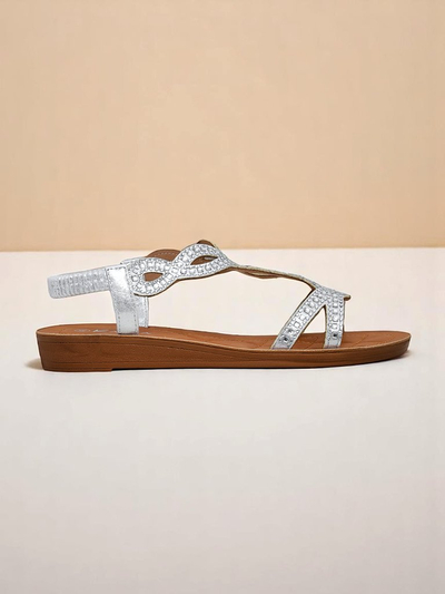 Royalfashion Sandale dama cu barete decorative Lola Grace