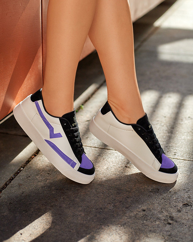 OUTLET Pantofi sport dama Swishos violet si negri - Incaltaminte