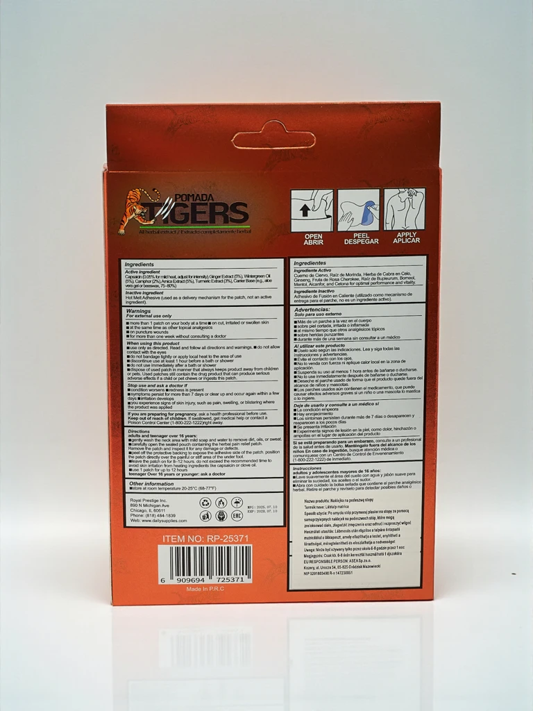 Plasturi analgezici pentru picioare 10 bucăți