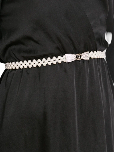 Curea de damă Callista perlată cu cataramă fundă – eleganță în stil italian