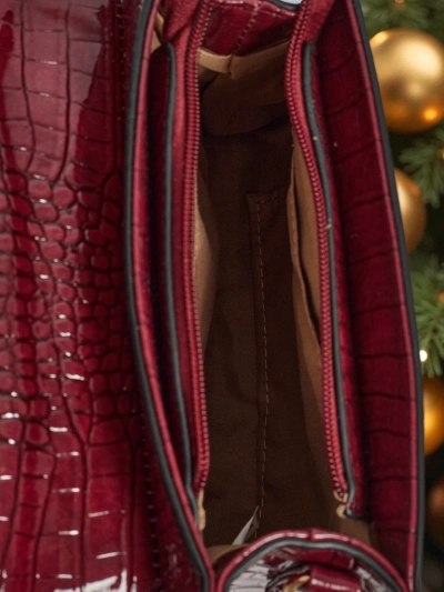 Geantă mică de damă lăcuită din piele ecologică Lunaya