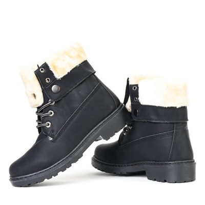 Ocieplane trapery w kolorze czarnym Neenah - Obuwie