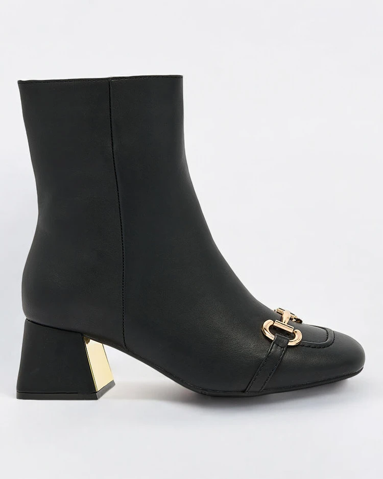 Royalfashion Cizme stiletto joase pentru femei negre Referra