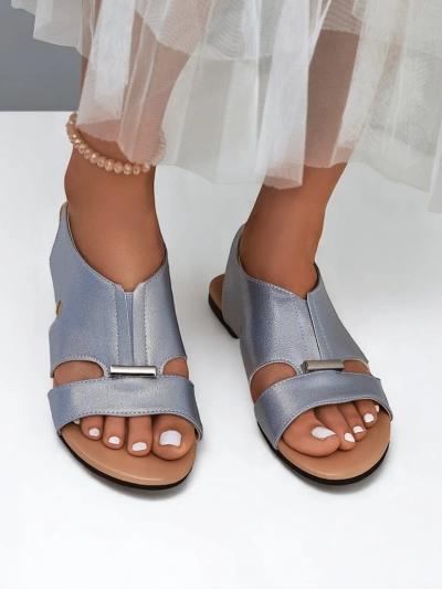 Royalfashion Sandale de damă cu talpă plată Solea Comfort