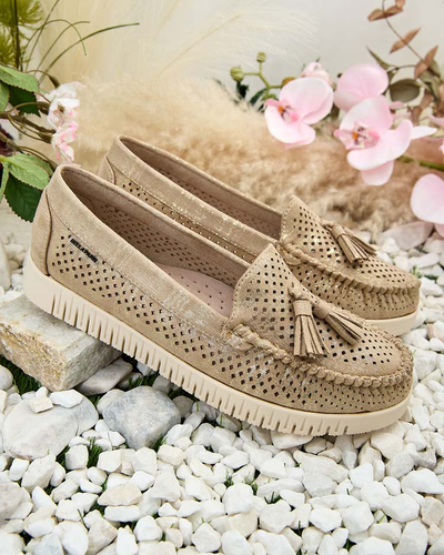 Royalfashion Mocasini traforați de damă Molaffa