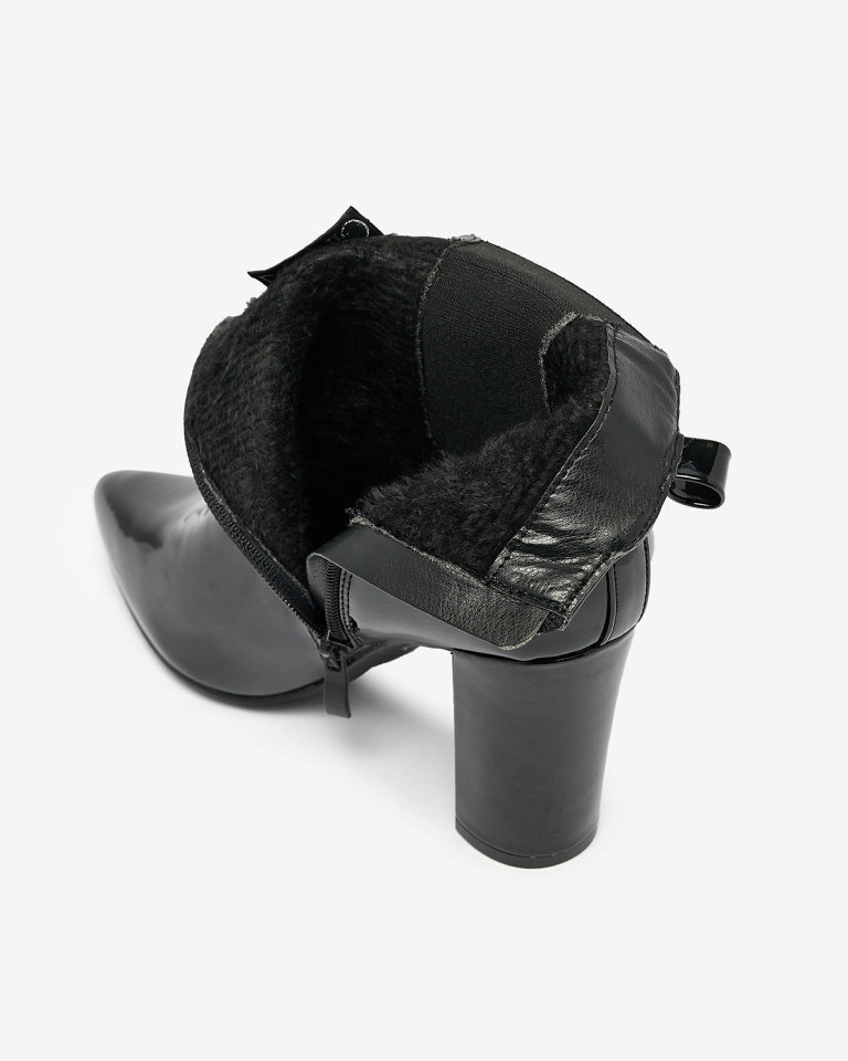 Royalfashion Cizme stiletto Lady Jeny negre pentru femei