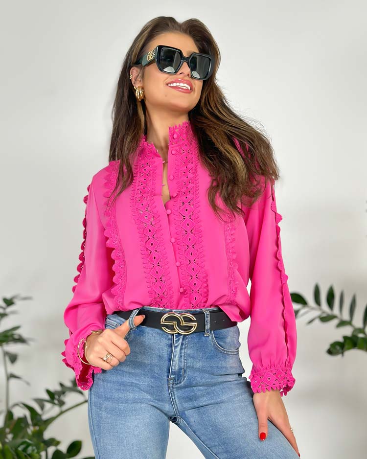 Royalfashion Cămașă din dantelă pentru femei