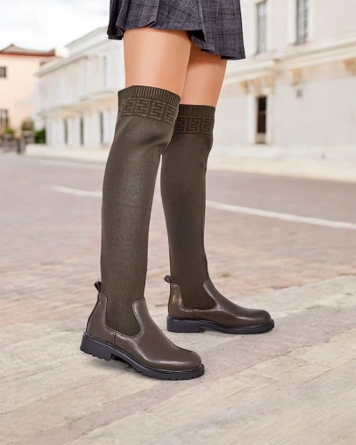Bocanci slip-on pentru femei Royalfashion Bifonus