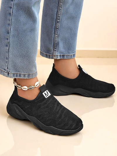 Royalfashion Wsuwane damskie materiałowe buty sportowe Flex Move