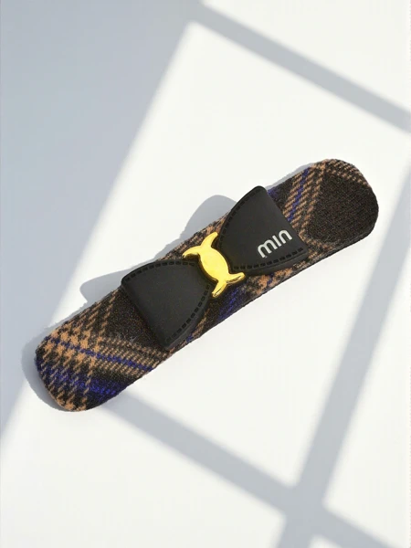 Royalfashion Ondulină pentru păr în carouri cu fundă