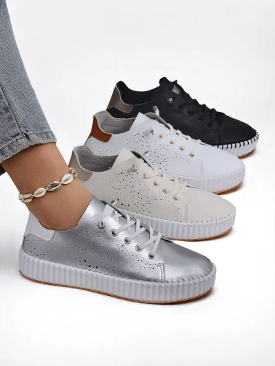 Royalfashion Women's Openwork Sneakers Luna Lace