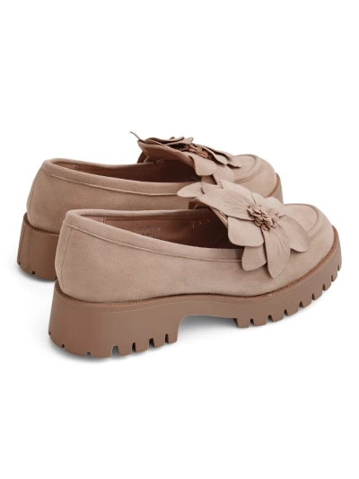 Mocăsini pentru femei Royalfashion din eco suede cu floarea Floverse