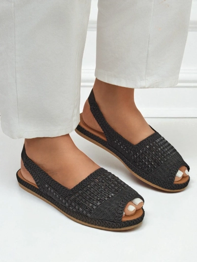 Sandale de damă, sandale espadrile de damă cu pietre strălucitoare Belle Sparkle