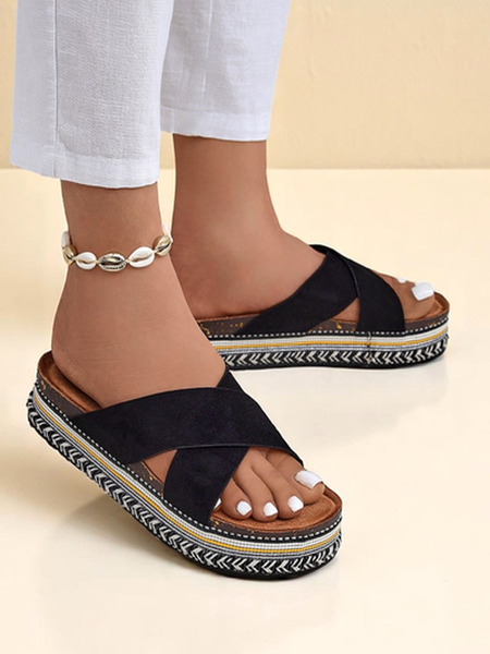 Royalfashion Dámske šľapky na plochej podrážke Solea Deco