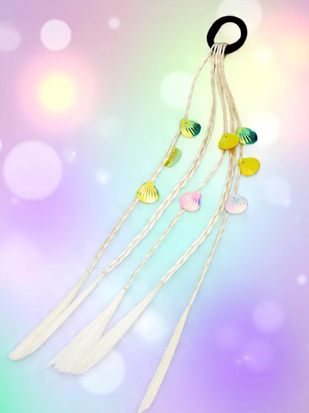 Royalfashion Codițe clip-in pe bandă elastică cu scoici