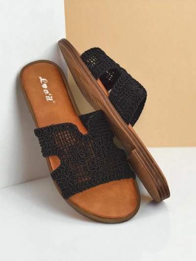 Rpyalfashion Sandale de damă cu bareta decorativă Braida