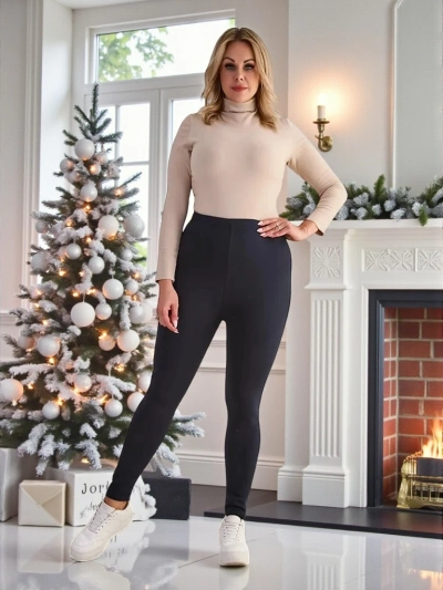 Royalfashion Pantaloni treggings izolate pentru femei PLUS SIZE