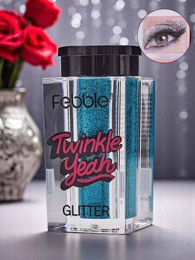 Strălucire Twinkle Yeah cu sclipici pentru față și corp, turcoaz