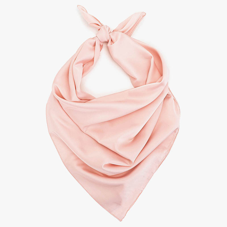Fular de dama monocolor de culoare roz deschis - Accesorii