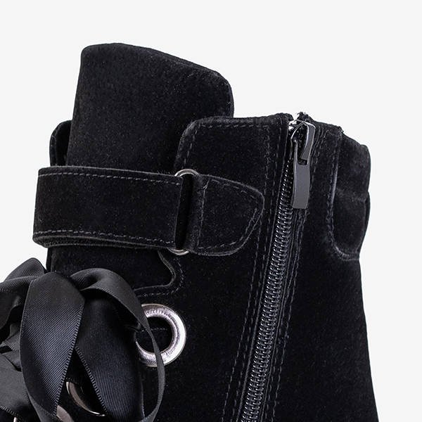 Genti negre pentru femei cu decorațiuni Misaka - Încălțăminte