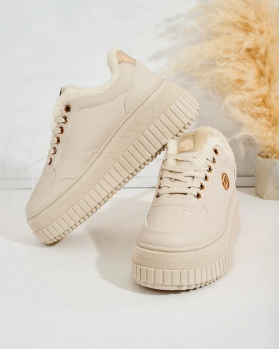Royalfashion Adidași de damă încălțați cu blană Sofi