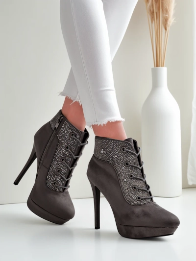 Botine pentru femei Royalfashion cu strasuri Efelolo