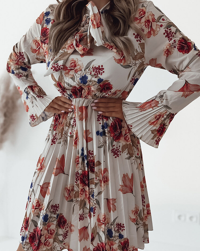 Royalfashion Rochie mini cu motive florale pentru femei