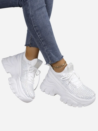 Royalfashion Pantofi sport pentru femei cu strasuri Blysco