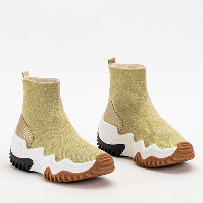 Pantofi sport Tenera Glitter pentru femei aurii - Încălțăminte