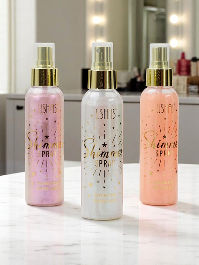 USHAS Summer Spray – Iluminator lichid pentru față și corp White