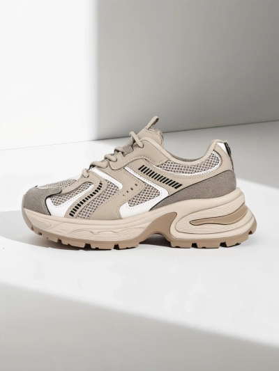 Aurelia Luna sneakers damă Royalfashion cu șireturi ecru