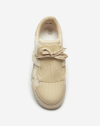 Pantofi sport de damă bej cu inserții de cauciuc Inika - Încălțăminte