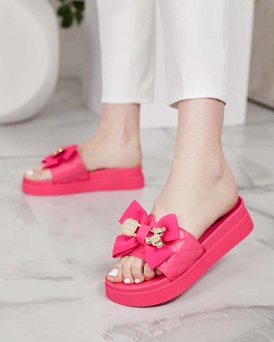 Royalfashion Papuci de damă Lemini Bow Flip-Flops