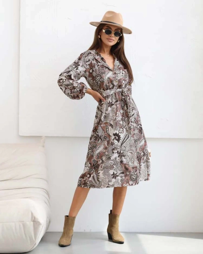 Royalfashion Rochie midi imprimată pentru femei