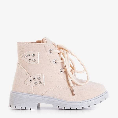 OUTLET Cizme bej fete Meridan - Încălțăminte