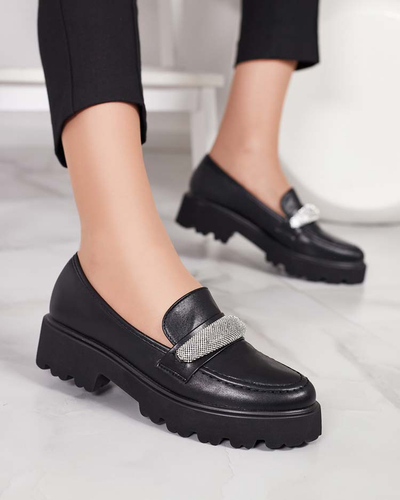 Royalfashion Mocasini de damă cu zirconii Emerne