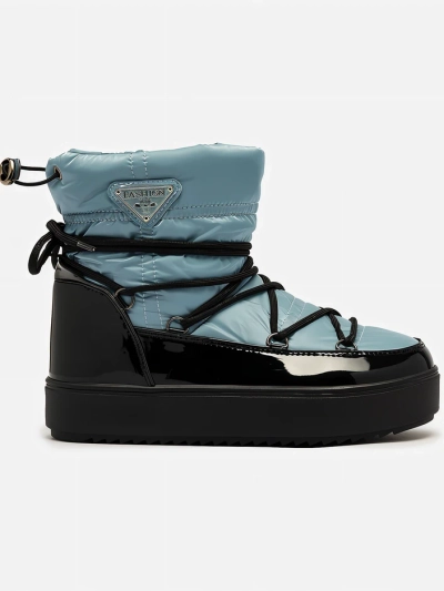 Royalfashion Cizme de damă slip-on a'la cizme de zăpadă în albastru Vevnose