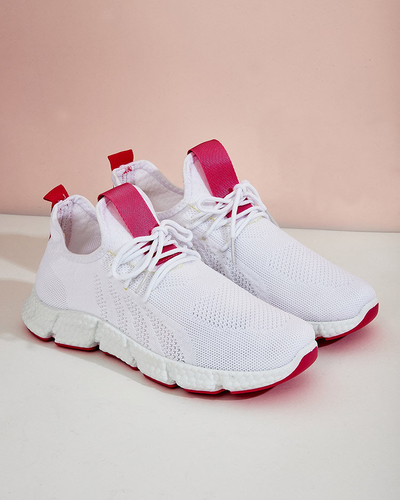 Pantofi sport dama alb si roz Baym - Incaltaminte