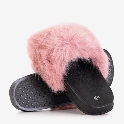 Papuci de culoare roșie închisă Maseqa - Încălțăminte