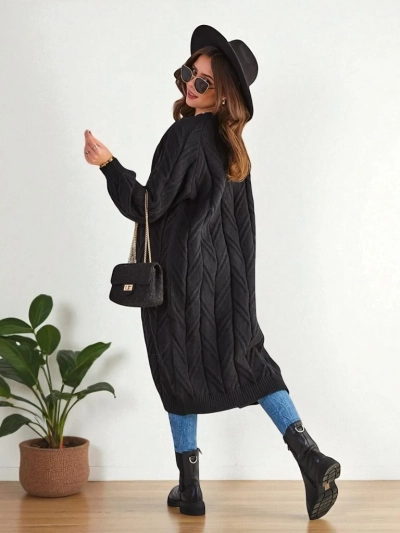 Pulover de damă tricotat poncho Royalfashion