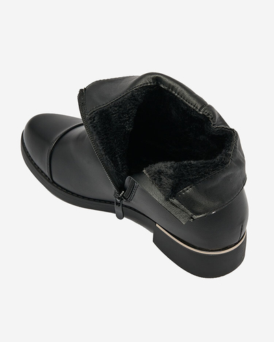Royalfashion Cizme de damă negre a'la sztyblety Orlaa
