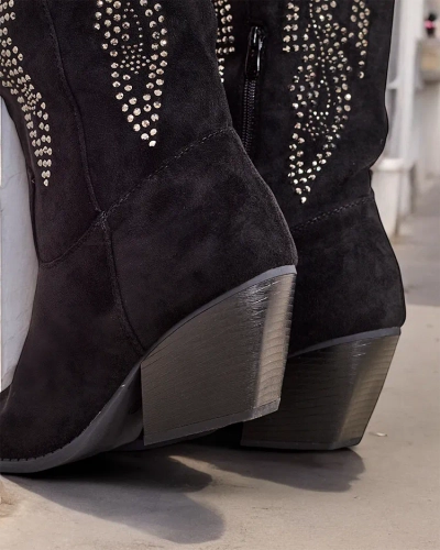 Boți cowboy doamnelor Royalfashion cu toc Kokoko